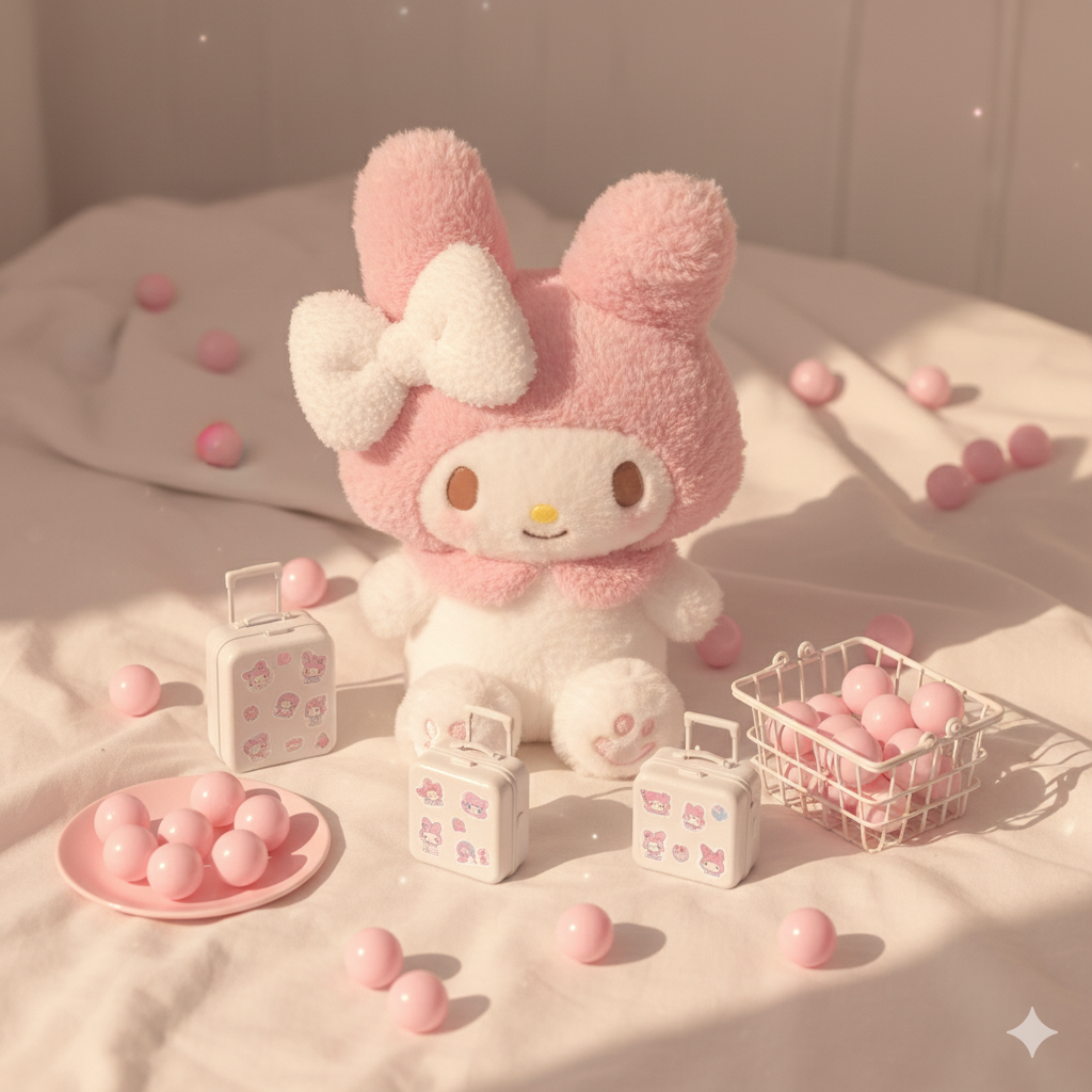A-【Kawaii Lucky Scoop Suitcase Set】- 14" edition